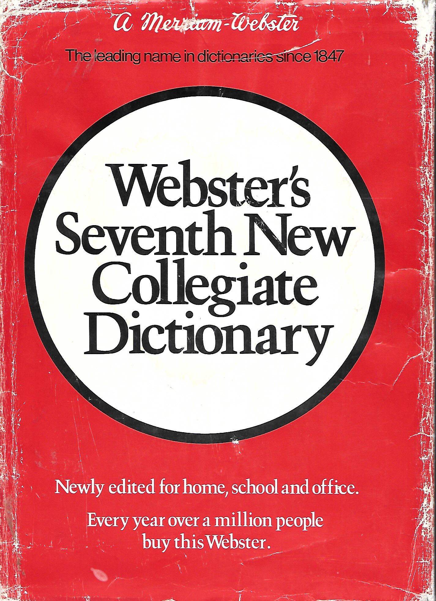 Webster's Seventh New Collegiate Dictionary A Merrian Webster by