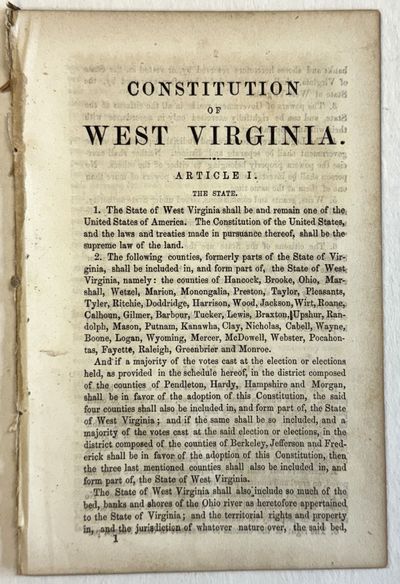 CONSTITUTION OF WEST VIRGINIA