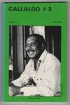 Callaloo : A Black South Journal of Arts and Letters 3 (Volume 1, Number 3; May 1978) - Ernest J. Gaines : A Special Issue