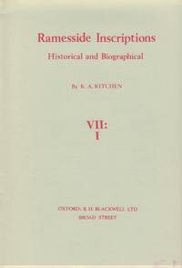 image of Ramesside Insciptions VII: 1-16 (Complete)