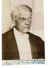 image of Glossy press PHOTO INSCRIBED and SIGNED by AMERICAN AUTHOR, CRITIC AND SCHOLAR WILLIAM LYON PHELPS.