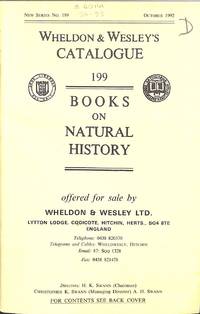 Catalogue 199/October 1992: Books on Natural History