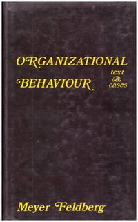 ORGANIZATIONAL BEHAVIOUR :