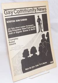 GCN: Gay Community News; the weekly for lesbians and gay males; vol. 9, #4, August 8, 1981; JEB Talks about Lesbian Photography by Hoffman, Amy, David Morris & Cindy Patton, editors, JEB aka Joan E. Biren, Jil Clark, Larry Goldsmith, Nancy Wechsler et al - 1981