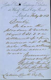 Autograph letter signed to Latimer Clark
