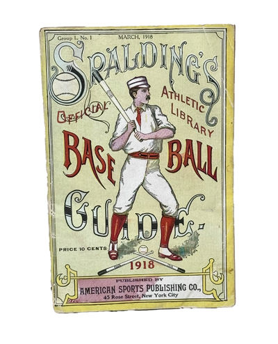 Spalding's Official Base Ball Guide, 1918