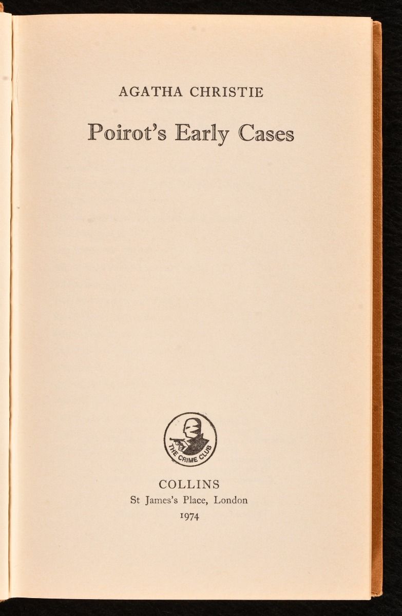 Poirot's Early Cases by Agatha Christie - First edition - 1974 - from