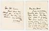 [ALSs] Two Brief Letters from G.F. Watts to Rich Patrons of the Thornycroft & Sassoon Families