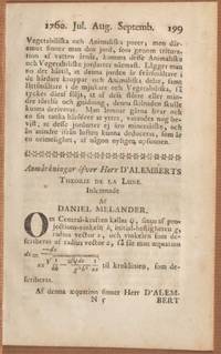 Anmärkningar öfver herr d´Alemberts Theorie de la…