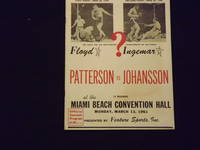 Floyd Paterson Vs. Ingemar Johansson Boxing 15 Rounds. At the Miami Beach Convention Hall. Monday, March 13, 1961.