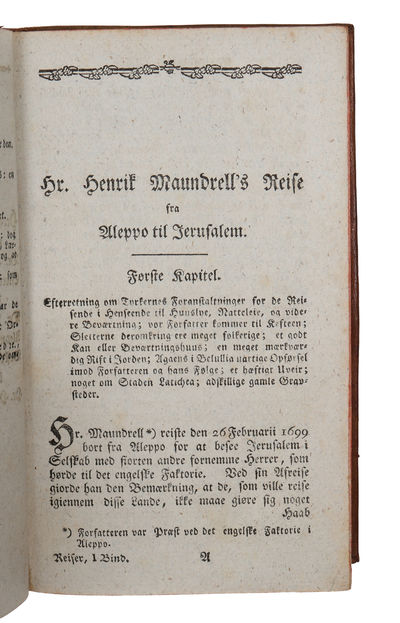 Samling af de bedste og nyeste Reisebeskrivelser i et udførligt Udtog, hvori gives en nøiagtig Efterretning om adskillige Landes og Folks Religion, Regierings-forfatning, Handel, Sæder, Naturhistorie, og andre merkværdige Ting. Vol. 1 - 3 (out of 15). (photo 3)
