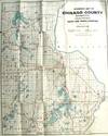 Standard map of Chisago County, Minnesota, showing selected roads in red [cover title]