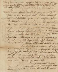 Letter to John K. West, Member of the Notorious New Orleans Attorney, Discussing a Conversation with John Austin Wharton Concerning a Crime in Texas, a Hanging, and Fugitives in Jamaica, 1838