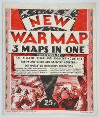 image of New War Map - 3 Maps in One. Consisting of: The Atlantic Ocean and Adjacent Countries, The Pacific Ocean and Adjacent Countries, The World on Mercators Projection
