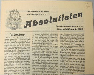 Absolutisten. Goodtemplarordens....…