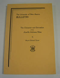 cover of The Character and Derivation of the Jicarilla Holiness Rites