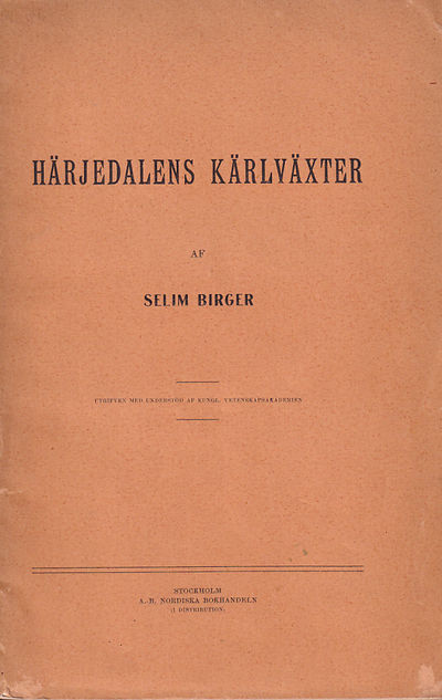 Härjedalens kärlväxter.