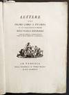 Lettere sui primi libri a stampa di alcone citta' e terre dell' Italia Superiore. Lettere Prima. Monumenti della tipografia Genovese nel secolo XV. Lettere Secondo. Primi monumenti della Pavese e Bresciana tipografia, nuovamente scoperti