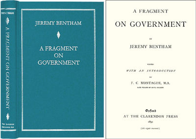A Fragment on Government