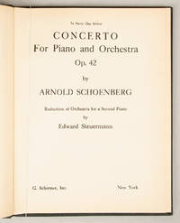 [Op. 42]. Concerto For Piano and Orchestra [2-piano score]