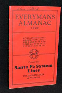 image of Everymans Almanac 1929; Presented by Santa Fe System Lines