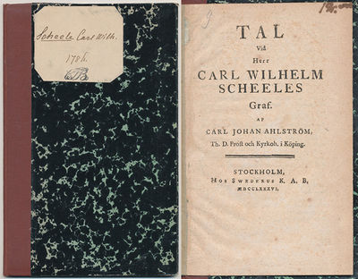 Tal vid herr Carl Wilhelm Scheeles graf.
