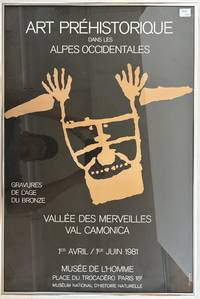 ORIGINAL "ART PREHISTORIQUE DANS LES ALPES OCCIDENTALES" EXHIBIT POSTER