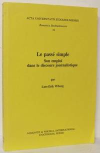 Le passé simple. Son emploi dans le discours…