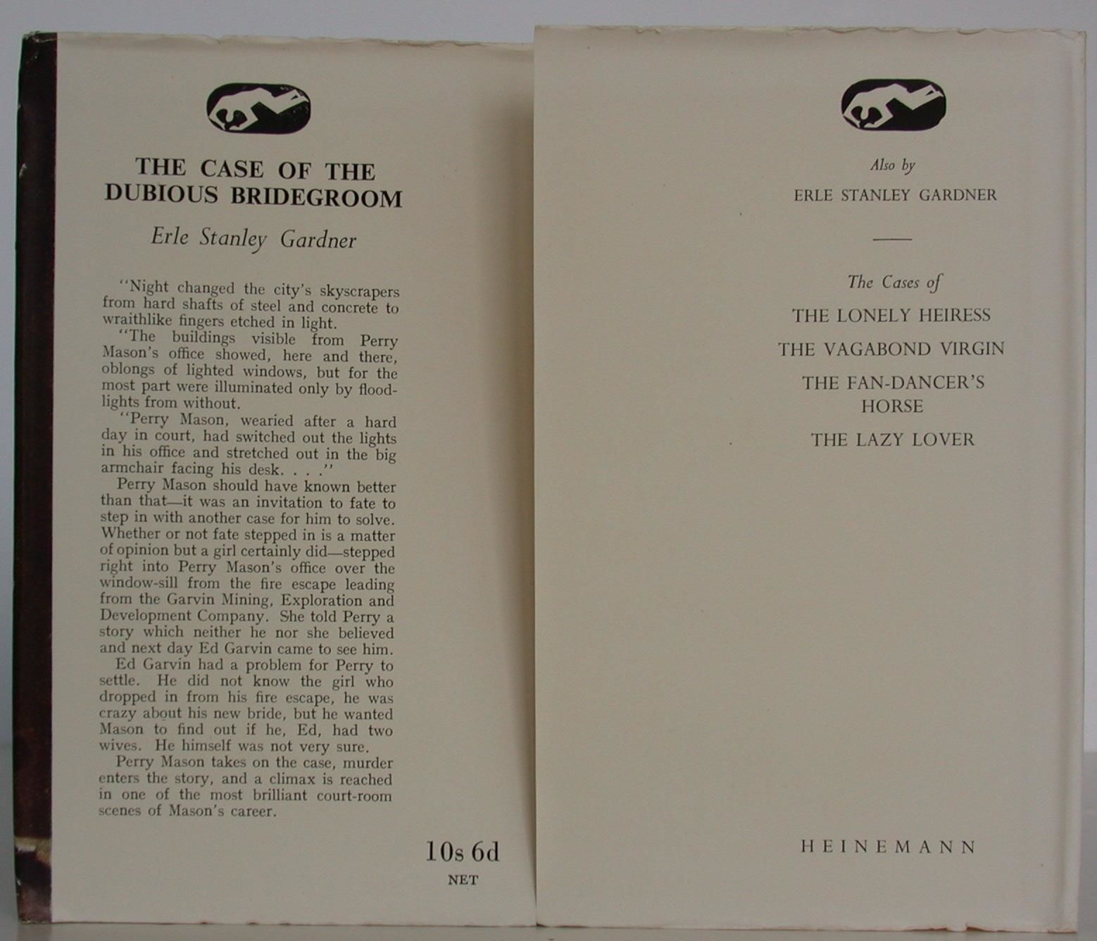 The Case of the Dubious Bridegroom by Gardner, Erle Stanley