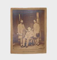 Gen. R. E. Lee and Staff ... [Large mounted albumen photograph of General Robert E. Lee, George Washington Custis Lee, and Walter Herron Taylor, Signed by Lee on the mount]