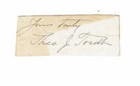 image of A Card INSCRIBED AND SIGNED by American BOY SOPRANO THEODORE TOEDT.