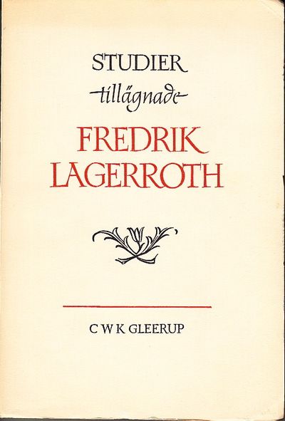Studier tillägnade Fredrik Lagerroth. (photo 1)