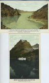 Two Postcards from Burlington Route of Scenes in National Parks