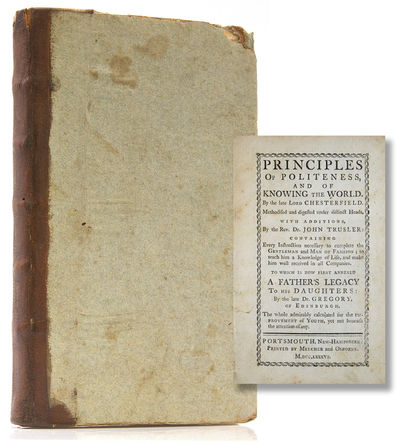 Portsmouth, New Hampshire: Printed by Melcher and Osborne, 1786. Fourth American edition of 