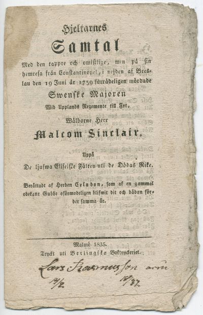 Hjeltarnes samtal med den tappre och omistlige,…