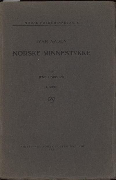 Norske minnestykke. 1 hefte. Ved Jens Lindberg.