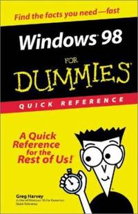 Windows 98 For Dummies: Quick Reference