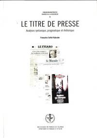 Le titre de presse.