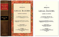 A Selection of Legal Maxims, Classified and Illustrated. 8th Am. ed..