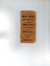 image of (Ephemera) Guest Notebook, The Union House, Boyertown, PA. 1897