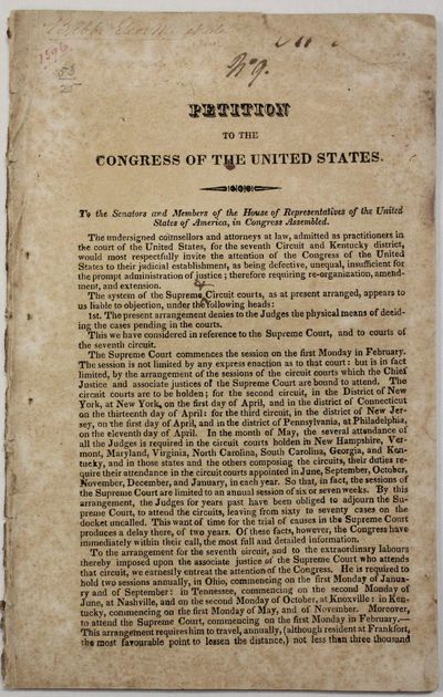PETITION TO THE CONGRESS OF THE UNITED STATES