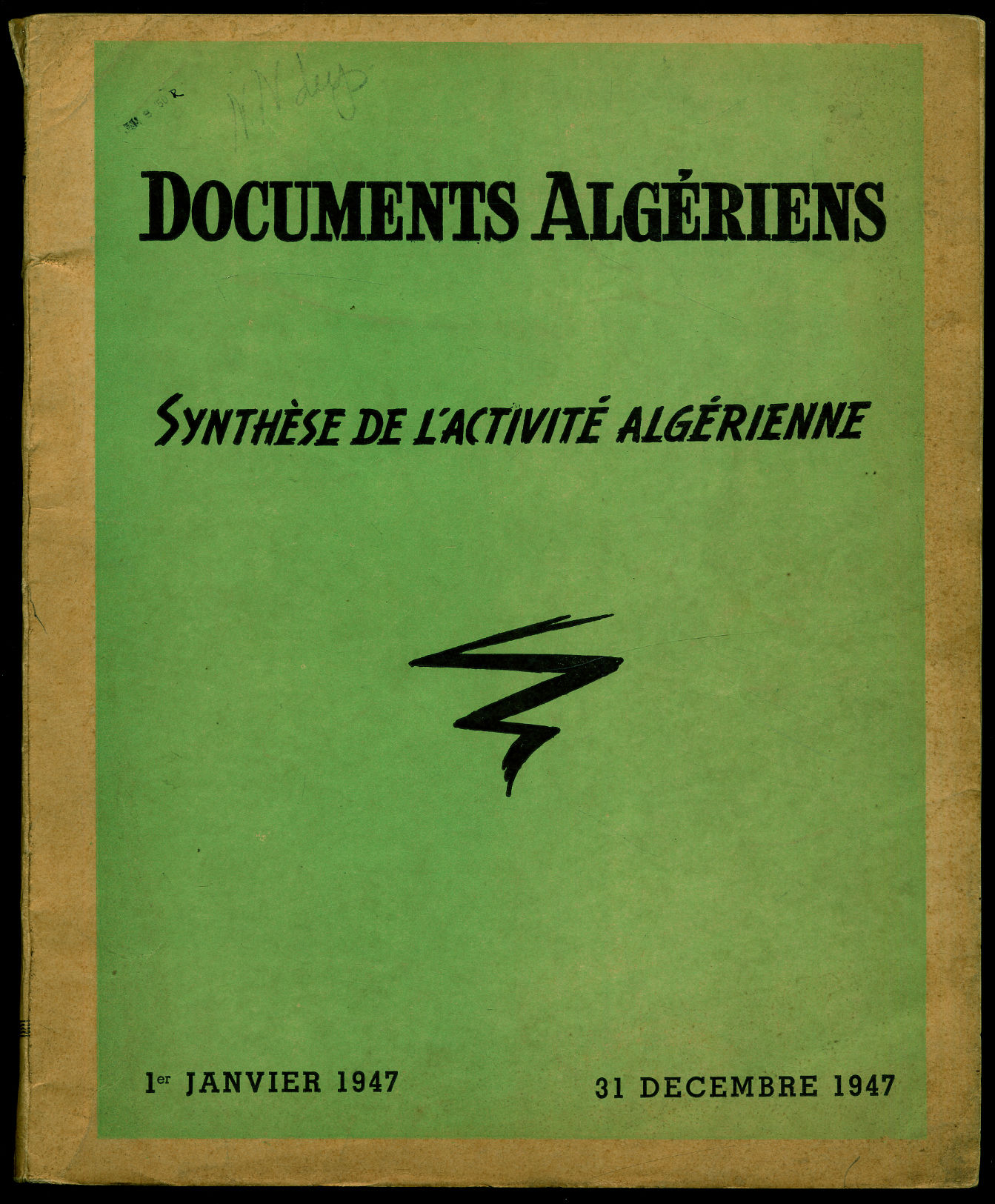 Documents Algériens. Synthèse de l' activité algér