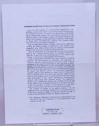 image of Minimum definition of revolutionary organizations