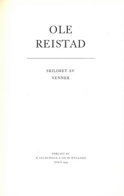 Skildret av venner.