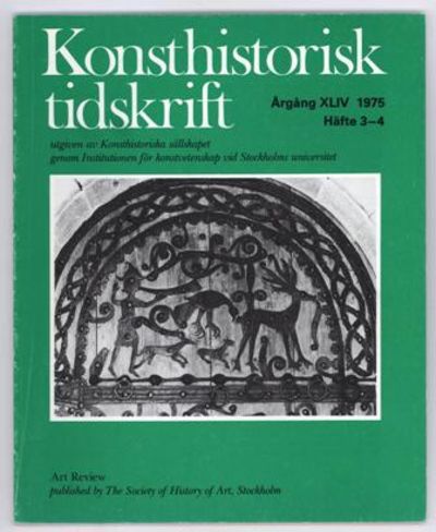 Konsthistorisk tidskrift. Årg. 44 (1975), häfte…