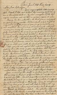 1840 Letter from Rev. Joseph and Abigail Badger Discussing Church Matters and Life in Perrysburg, Ohio