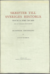 Skrifter till Sveriges historia tryckta före år…