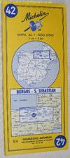 Michelin Map 42 Burgos - S. Sebastián. 1:400000