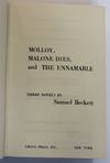 View Image 2 of 4 for MOLLOY, MALONE DIES, THE UNNAMABLE - THREE NOVELS Inventory #1401480