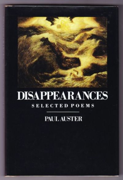 DISAPPEARANCES. SELECTED POEMS